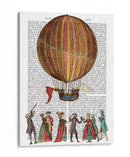 Globo Aerostático Y Gente - Fab Funky | Cuadro decorativo de Canvas Lab