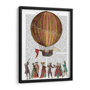 Globo Aerostático Y Gente - Fab Funky | Cuadro decorativo de Canvas Lab