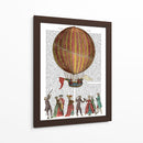 Globo Aerostático Y Gente - Fab Funky | Cuadro decorativo de Canvas Lab