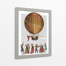 Globo Aerostático Y Gente - Fab Funky | Cuadro decorativo de Canvas Lab