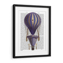 Globo De Aire Caliente En Escala Azul - Fab Funky | Cuadro decorativo de Canvas Lab