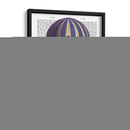 Globo De Aire Caliente En Escala Azul - Fab Funky | Cuadro decorativo de Canvas Lab