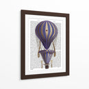 Globo De Aire Caliente En Escala Azul - Fab Funky | Cuadro decorativo de Canvas Lab