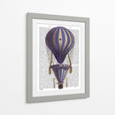 Globo De Aire Caliente En Escala Azul - Fab Funky | Cuadro decorativo de Canvas Lab
