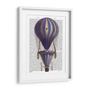 Globo De Aire Caliente En Escala Azul - Fab Funky | Cuadro decorativo de Canvas Lab