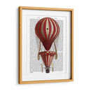 Globo De Aire Caliente Escalonado Imprimir Rojo - Fab Funky | Cuadro decorativo de Canvas Lab