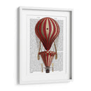 Globo De Aire Caliente Escalonado Imprimir Rojo - Fab Funky | Cuadro decorativo de Canvas Lab