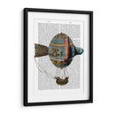 Globo De Aire Caliente Con Plumas De Cola - Fab Funky | Cuadro decorativo de Canvas Lab