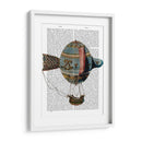 Globo De Aire Caliente Con Plumas De Cola - Fab Funky | Cuadro decorativo de Canvas Lab