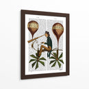 Viaje A La Lune Balloon De Aire Caliente - Fab Funky | Cuadro decorativo de Canvas Lab