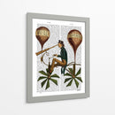 Viaje A La Lune Balloon De Aire Caliente - Fab Funky | Cuadro decorativo de Canvas Lab
