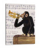 Mono Jugando Trompeta - Fab Funky | Cuadro decorativo de Canvas Lab