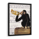 Mono Jugando Trompeta - Fab Funky | Cuadro decorativo de Canvas Lab