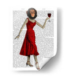 Chimpancé Con Vino - Fab Funky | Cuadro decorativo de Canvas Lab