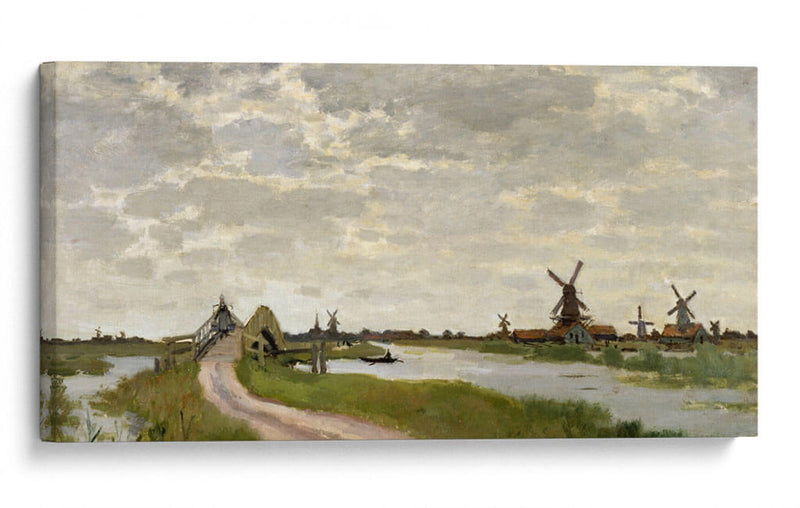 Zaandam el pequeño puente - Claude Monet | Cuadro decorativo de Canvas Lab