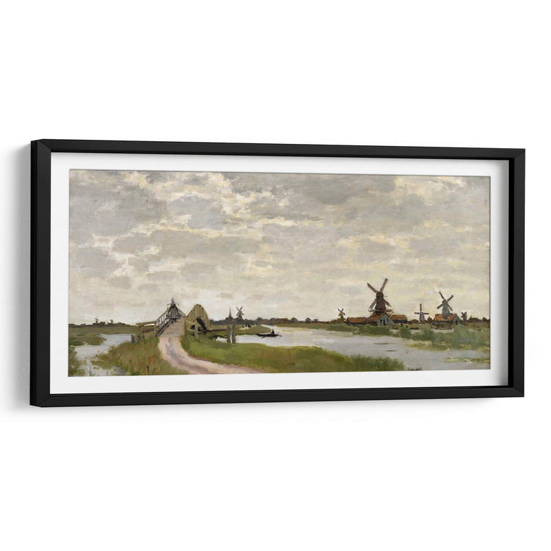 Zaandam el pequeño puente - Claude Monet | Cuadro decorativo de Canvas Lab