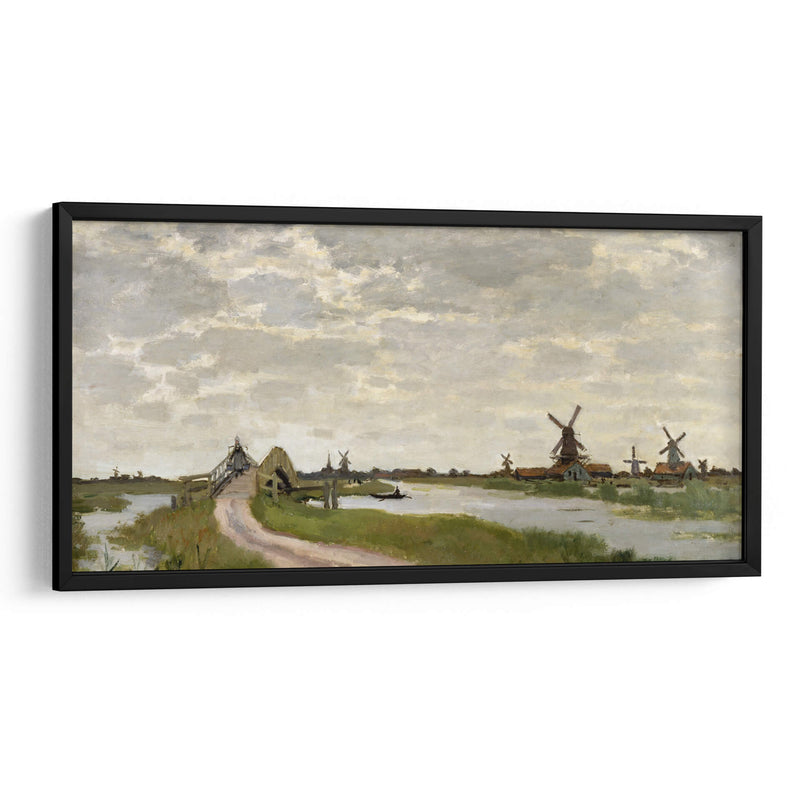 Zaandam el pequeño puente - Claude Monet | Cuadro decorativo de Canvas Lab