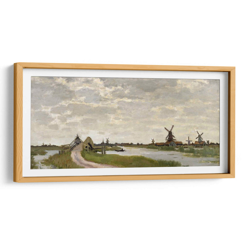 Zaandam el pequeño puente - Claude Monet | Cuadro decorativo de Canvas Lab