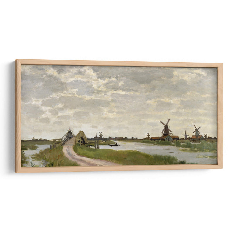 Zaandam el pequeño puente - Claude Monet | Cuadro decorativo de Canvas Lab