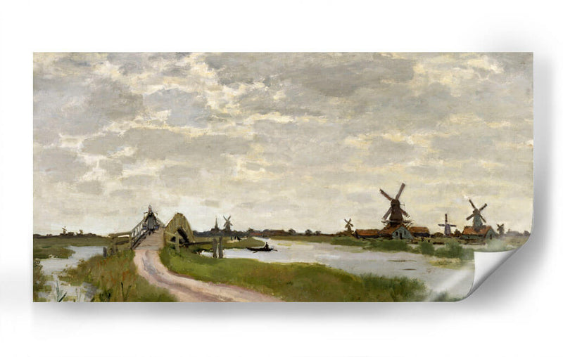 Zaandam el pequeño puente - Claude Monet | Cuadro decorativo de Canvas Lab