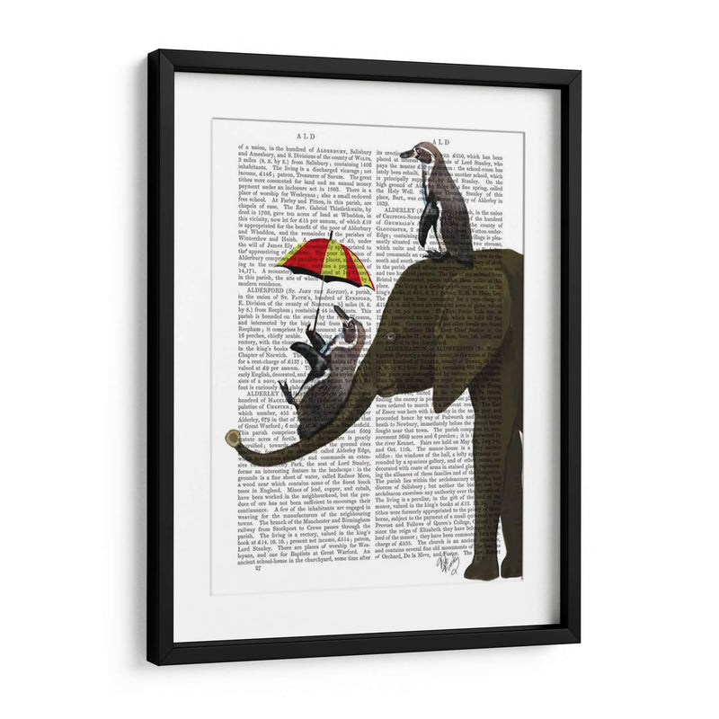 Elefante Y Pingüino - Fab Funky | Cuadro decorativo de Canvas Lab