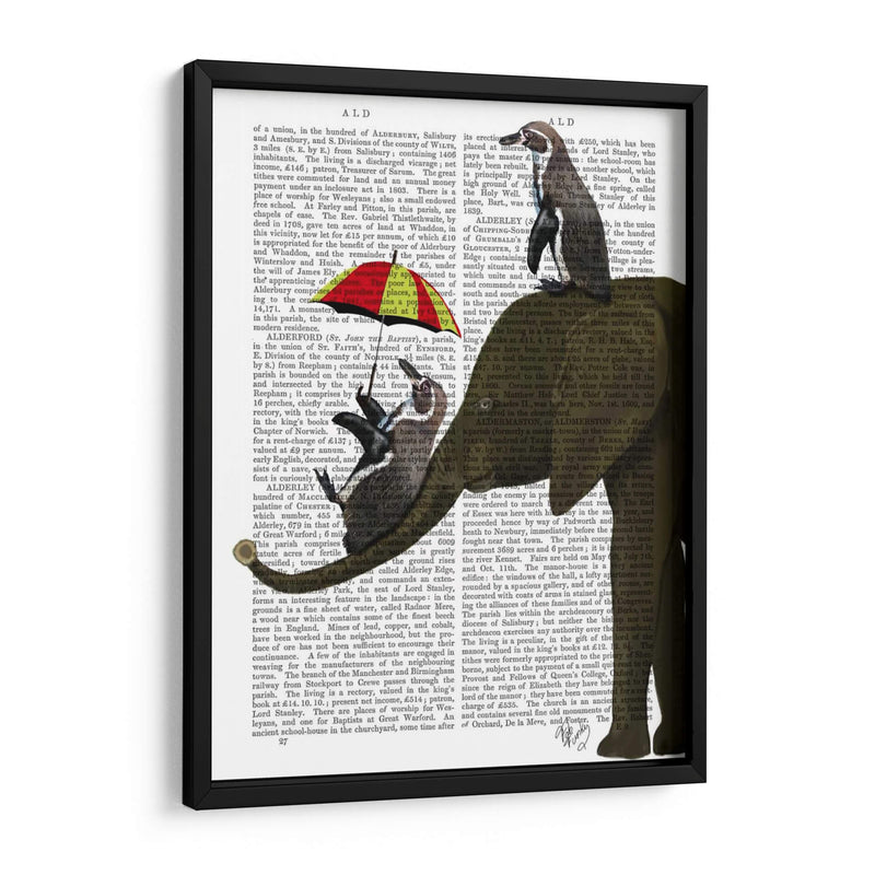 Elefante Y Pingüino - Fab Funky | Cuadro decorativo de Canvas Lab