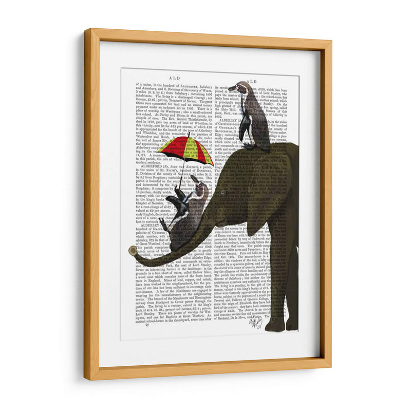 Elefante Y Pingüino - Fab Funky | Cuadro decorativo de Canvas Lab