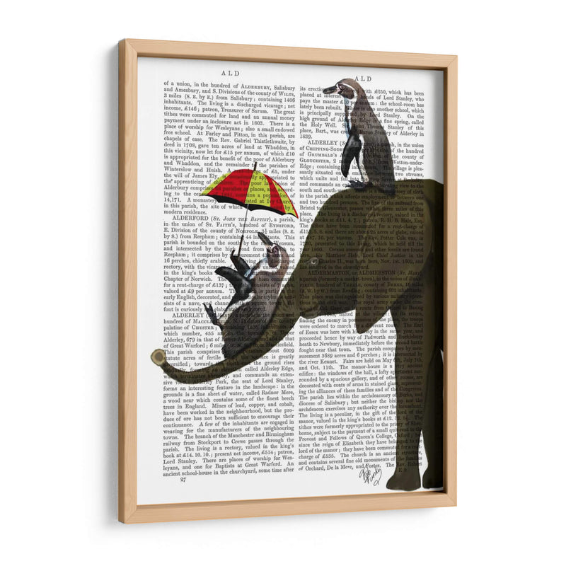 Elefante Y Pingüino - Fab Funky | Cuadro decorativo de Canvas Lab