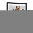 Jirafa Multicolor Periódico - Fab Funky | Cuadro decorativo de Canvas Lab