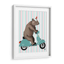 Rinoceronte En Ciclomotor - Fab Funky | Cuadro decorativo de Canvas Lab