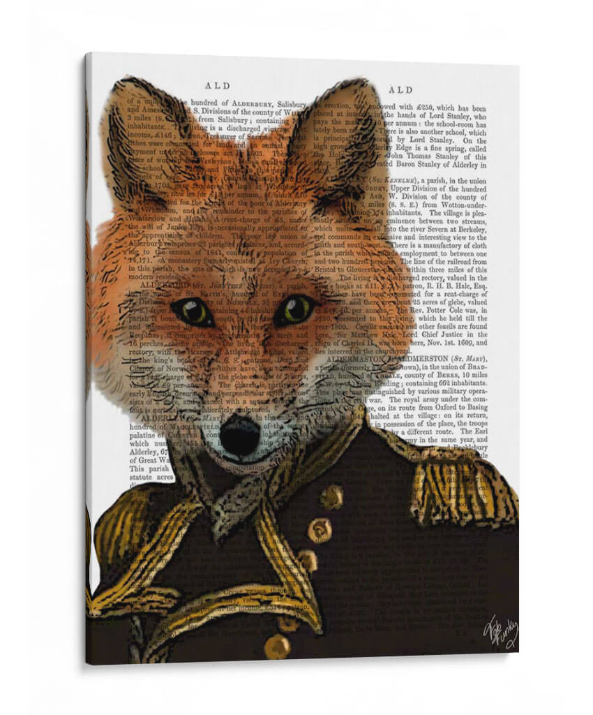 Almirante Fox Retrato - Fab Funky | Cuadro decorativo de Canvas Lab
