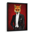 Fox En Retrato De Traje De Noche - Fab Funky | Cuadro decorativo de Canvas Lab