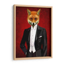 Fox En Retrato De Traje De Noche - Fab Funky | Cuadro decorativo de Canvas Lab