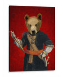 Oso En Túnicas Azules - Fab Funky | Cuadro decorativo de Canvas Lab