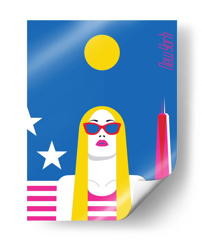 American woman | Cuadro decorativo de Canvas Lab