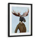 Alces En Traje Retrato - Fab Funky | Cuadro decorativo de Canvas Lab