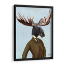 Alces En Traje Retrato - Fab Funky | Cuadro decorativo de Canvas Lab