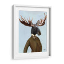 Alces En Traje Retrato - Fab Funky | Cuadro decorativo de Canvas Lab