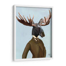 Alces En Traje Retrato - Fab Funky | Cuadro decorativo de Canvas Lab