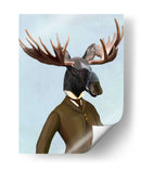 Alces En Traje Retrato - Fab Funky | Cuadro decorativo de Canvas Lab
