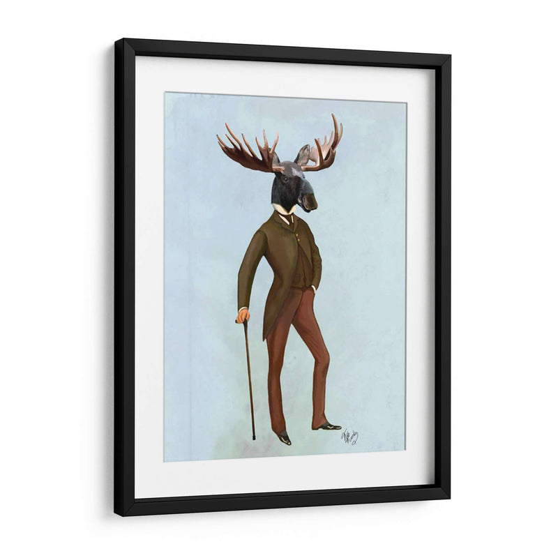 Alces En Traje Completo - Fab Funky | Cuadro decorativo de Canvas Lab