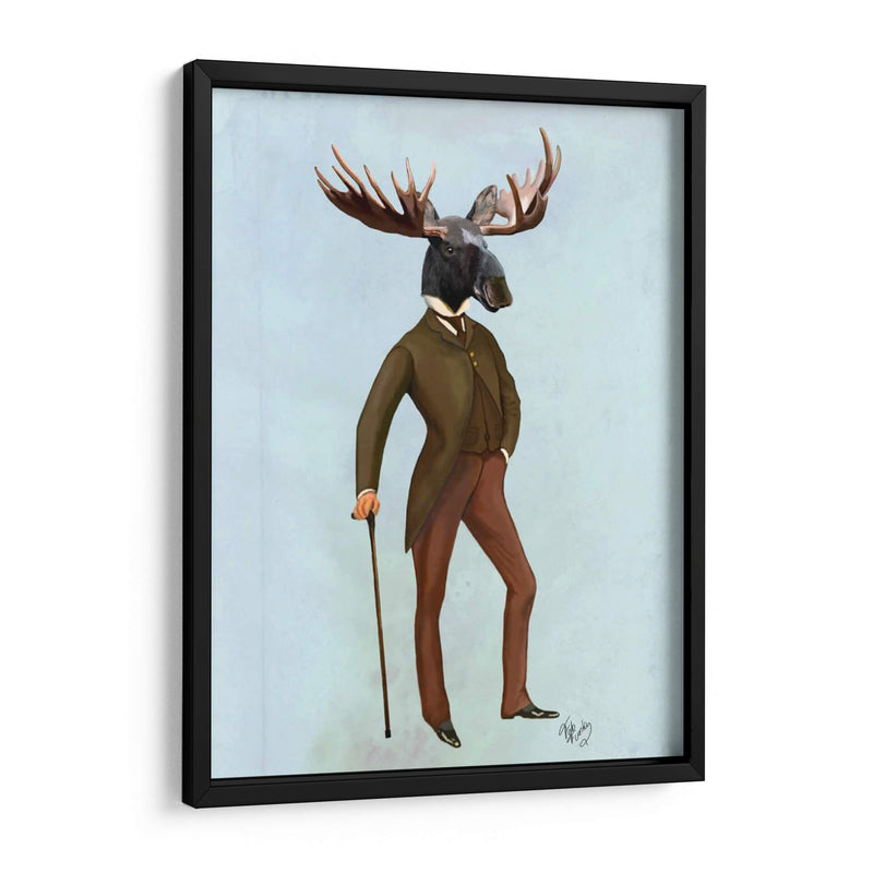 Alces En Traje Completo - Fab Funky | Cuadro decorativo de Canvas Lab