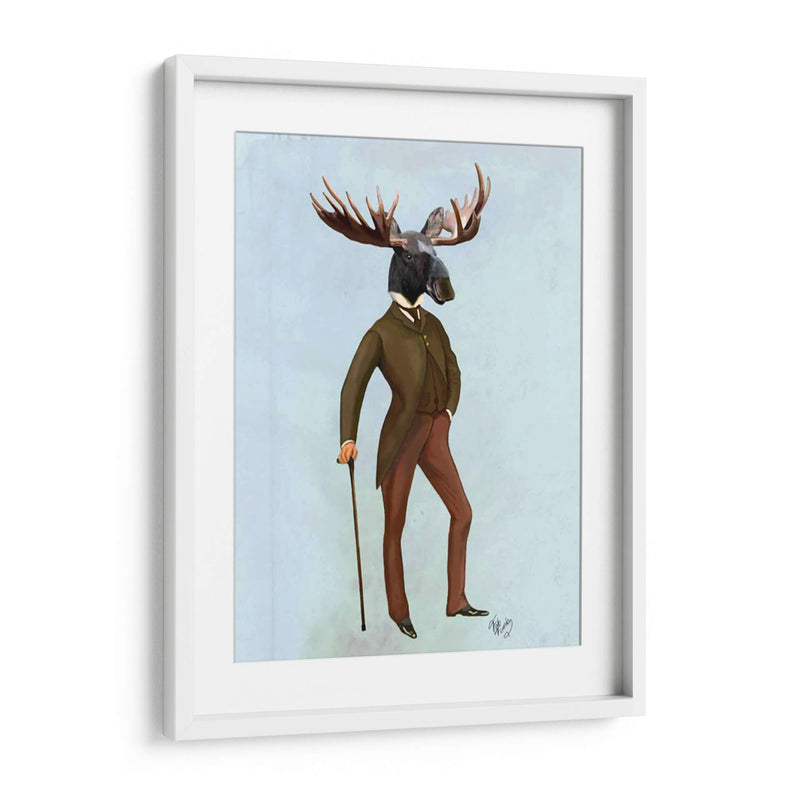 Alces En Traje Completo - Fab Funky | Cuadro decorativo de Canvas Lab