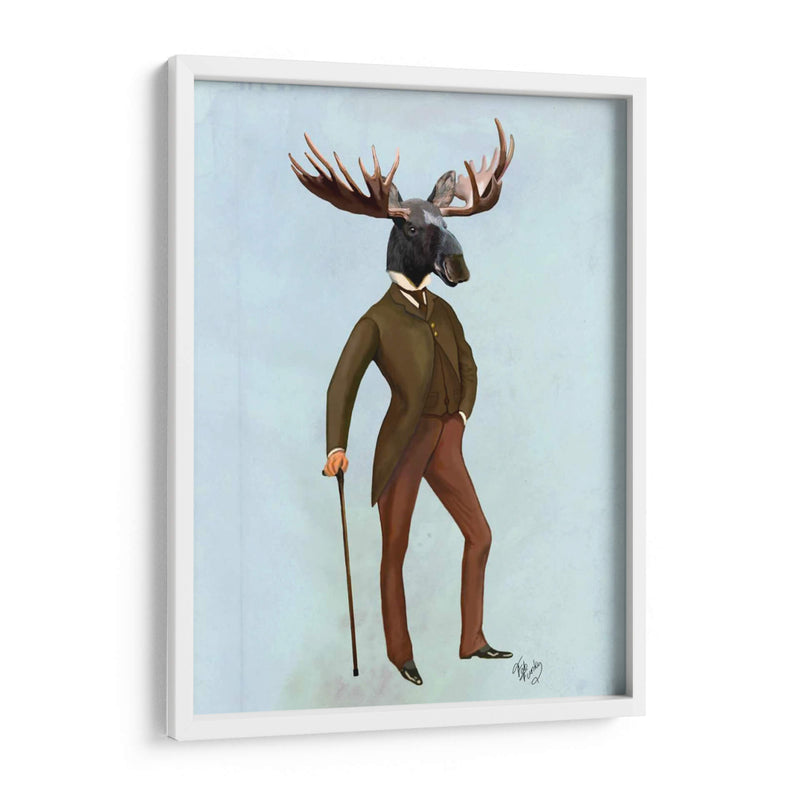 Alces En Traje Completo - Fab Funky | Cuadro decorativo de Canvas Lab