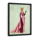 Fox Glamour En Rosa - Fab Funky | Cuadro decorativo de Canvas Lab