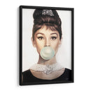 Audrey Hepburn bubblegum | Cuadro decorativo de Canvas Lab