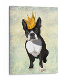 Boston Terrier Y Corona - Fab Funky | Cuadro decorativo de Canvas Lab