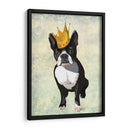 Boston Terrier Y Corona - Fab Funky | Cuadro decorativo de Canvas Lab