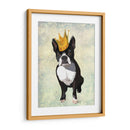 Boston Terrier Y Corona - Fab Funky | Cuadro decorativo de Canvas Lab