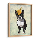 Boston Terrier Y Corona - Fab Funky | Cuadro decorativo de Canvas Lab
